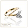 Anello Fiori di pesco farfalla| Gioielli De Nobili